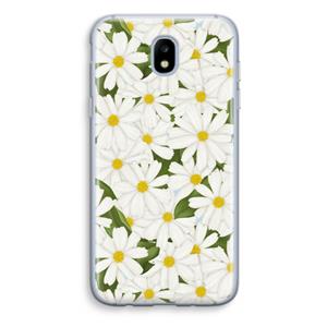CaseCompany Summer Daisies: Samsung Galaxy J5 (2017) Transparant Hoesje