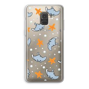 CaseCompany Manta: Samsung Galaxy A8 (2018) Transparant Hoesje
