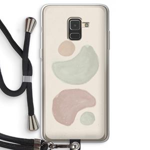 CaseCompany Geo #10: Samsung Galaxy A8 (2018) Transparant Hoesje met koord