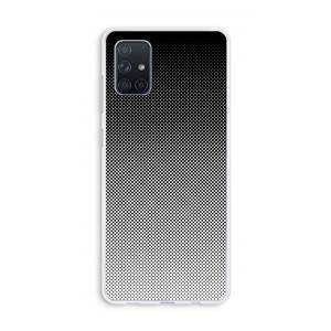 CaseCompany Musketon Halftone: Galaxy A71 Transparant Hoesje
