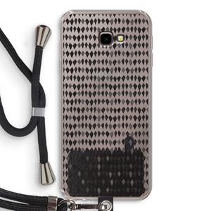 CaseCompany Crazy shapes: Samsung Galaxy J4 Plus Transparant Hoesje met koord
