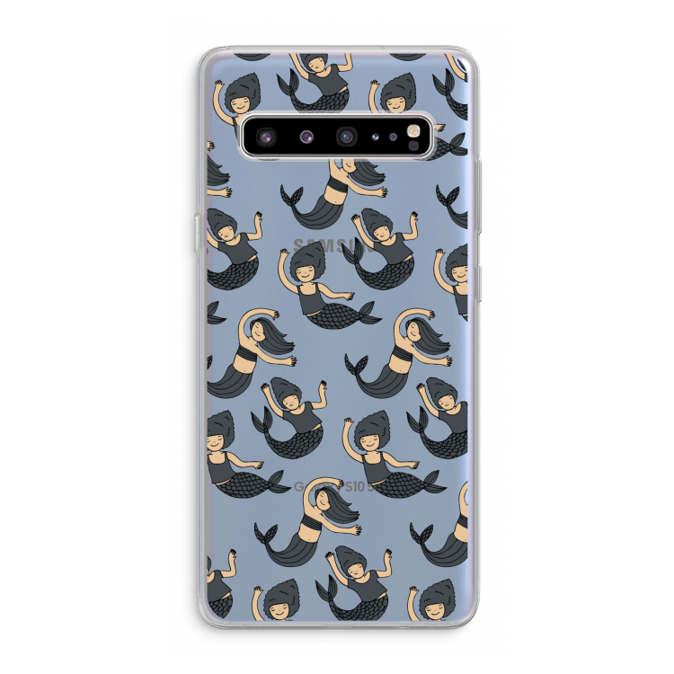 CaseCompany Zeemeermin: Samsung Galaxy S10 5G Transparant Hoesje