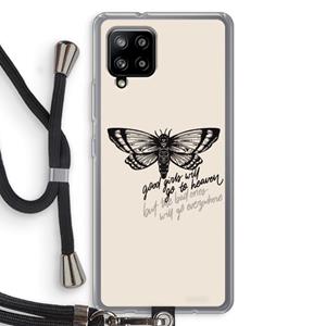 CaseCompany Good or bad: Samsung Galaxy A42 5G Transparant Hoesje met koord