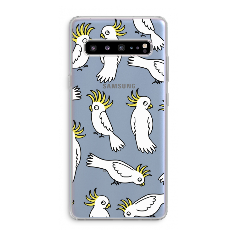 CaseCompany Papegaai: Samsung Galaxy S10 5G Transparant Hoesje