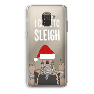 CaseCompany Came To Sleigh: Samsung Galaxy A8 (2018) Transparant Hoesje