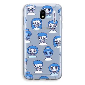 CaseCompany Gezichtjes: Samsung Galaxy J5 (2017) Transparant Hoesje