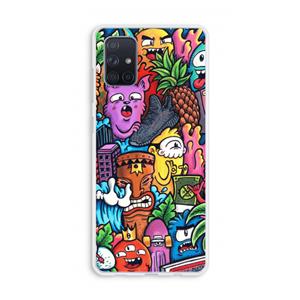 CaseCompany Vexx Mixtape: Galaxy A71 Transparant Hoesje