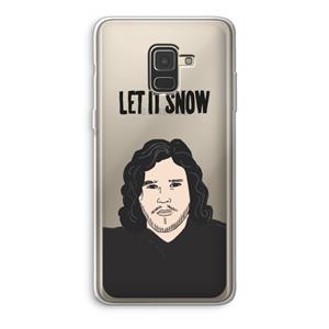 CaseCompany Let It Snow: Samsung Galaxy A8 (2018) Transparant Hoesje