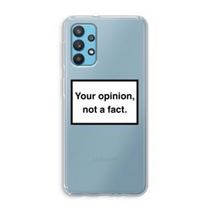 CaseCompany Your opinion: Samsung Galaxy A32 4G Transparant Hoesje