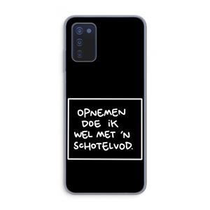 CaseCompany Schotelvod: Samsung Galaxy A03s Transparant Hoesje