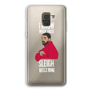 CaseCompany Sleigh Bells Ring: Samsung Galaxy A8 (2018) Transparant Hoesje