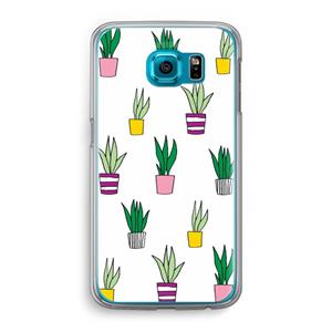 CaseCompany Sanseveria: Samsung Galaxy S6 Transparant Hoesje