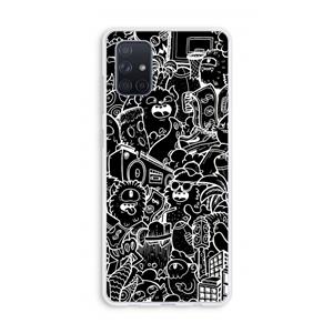 CaseCompany Vexx Black City : Galaxy A71 Transparant Hoesje