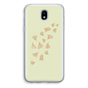 CaseCompany Falling Leaves: Samsung Galaxy J5 (2017) Transparant Hoesje