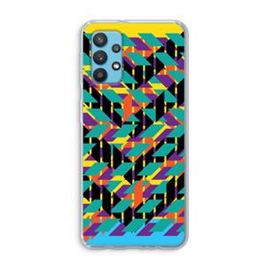CaseCompany Skew Bee 1: Samsung Galaxy A32 4G Transparant Hoesje