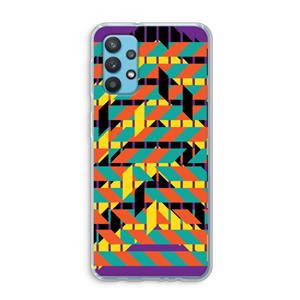 CaseCompany Skew Bee 2: Samsung Galaxy A32 4G Transparant Hoesje