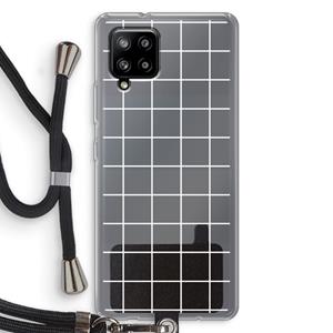 CaseCompany Rooster 2: Samsung Galaxy A42 5G Transparant Hoesje met koord