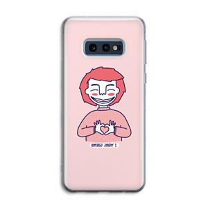 CaseCompany Hartje: Samsung Galaxy S10e Transparant Hoesje