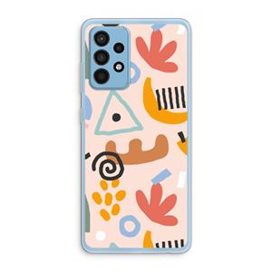 CaseCompany Abstract: Samsung Galaxy A52 Transparant Hoesje