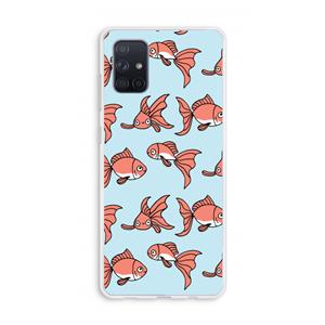 CaseCompany Blub: Galaxy A71 Transparant Hoesje