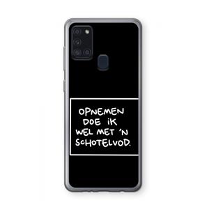 CaseCompany Schotelvod: Samsung Galaxy A21s Transparant Hoesje