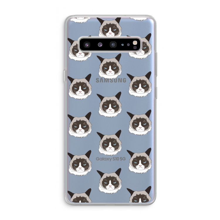 CaseCompany It's a Purrr Case: Samsung Galaxy S10 5G Transparant Hoesje