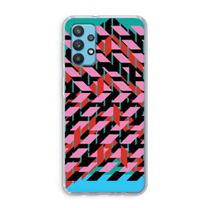CaseCompany Skew Blush 2: Samsung Galaxy A32 4G Transparant Hoesje