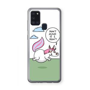 CaseCompany Unicorn: Samsung Galaxy A21s Transparant Hoesje