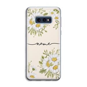 CaseCompany Daisies: Samsung Galaxy S10e Transparant Hoesje