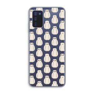 CaseCompany Uilen: Samsung Galaxy A03s Transparant Hoesje