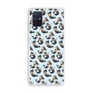 CaseCompany Zeemeermin: Galaxy A71 Transparant Hoesje
