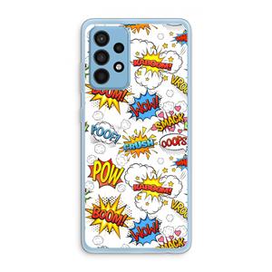 CaseCompany Pow Smack: Samsung Galaxy A52 Transparant Hoesje