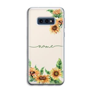 CaseCompany Zonnebloemen: Samsung Galaxy S10e Transparant Hoesje