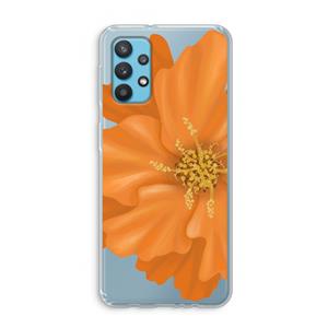CaseCompany Orange Ellila flower: Samsung Galaxy A32 4G Transparant Hoesje