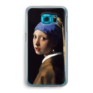 CaseCompany The Pearl Earring: Samsung Galaxy S6 Transparant Hoesje