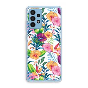 CaseCompany Tropisch 2: Samsung Galaxy A52 Transparant Hoesje