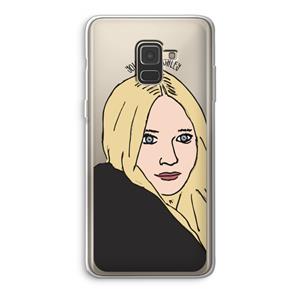 CaseCompany Ashley: Samsung Galaxy A8 (2018) Transparant Hoesje