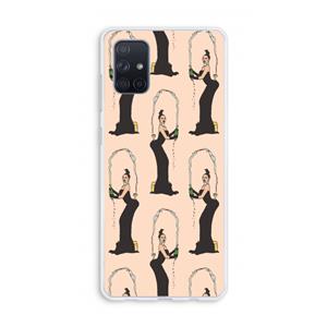 CaseCompany Pop Some Kim: Galaxy A71 Transparant Hoesje