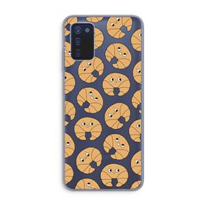 CaseCompany Croissant: Samsung Galaxy A03s Transparant Hoesje