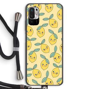 CaseCompany Citroenen: Xiaomi Redmi Note 10 5G Transparant Hoesje met koord