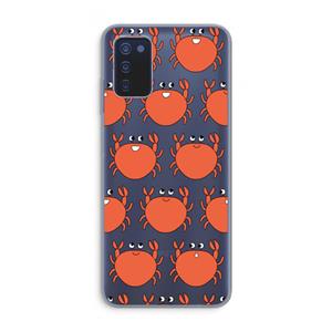 CaseCompany Krab: Samsung Galaxy A03s Transparant Hoesje
