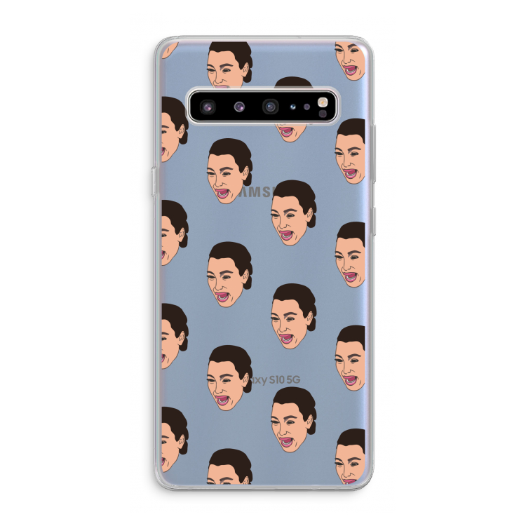 CaseCompany Ugly Cry Call: Samsung Galaxy S10 5G Transparant Hoesje