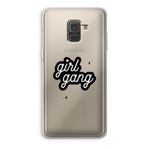 CaseCompany Girl Gang: Samsung Galaxy A8 (2018) Transparant Hoesje
