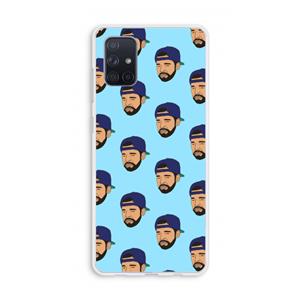 CaseCompany Drake Away: Galaxy A71 Transparant Hoesje