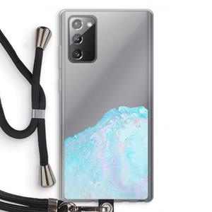 CaseCompany Fantasie pastel: Samsung Galaxy Note 20 / Note 20 5G Transparant Hoesje met koord