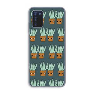 CaseCompany Sansevieria: Samsung Galaxy A03s Transparant Hoesje