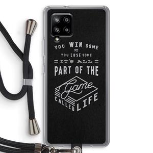 CaseCompany Life: Samsung Galaxy A42 5G Transparant Hoesje met koord