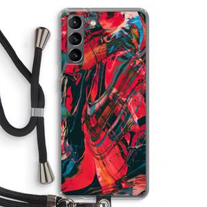 CaseCompany Endless Descent: Samsung Galaxy S21 Transparant Hoesje met koord