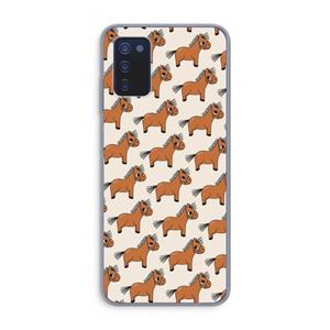 CaseCompany Pony: Samsung Galaxy A03s Transparant Hoesje