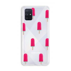 CaseCompany Waterijsje: Galaxy A71 Transparant Hoesje